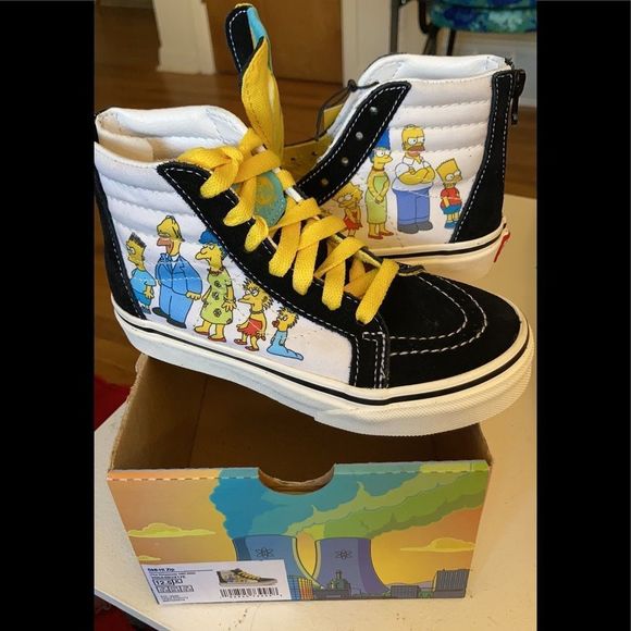 1 LEFT! -10.5k- Vans x the Simpsons Sk8-Hi Zip 1987-2020 - Picture 1 of 9